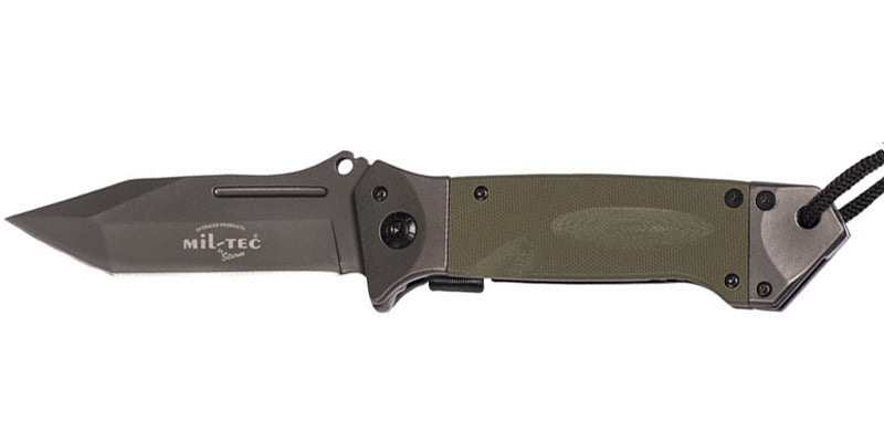 Mil-Tec DA35 складний ніж Micarta 22cm, оливковий
