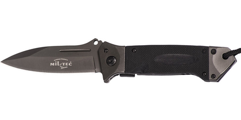 Mil-Tec DA35 складаний ніж Micarta 22см, чорний