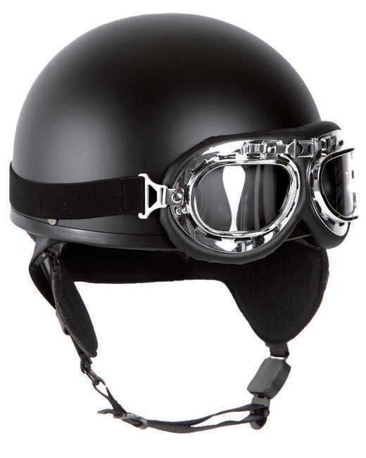 Mil-Tec Retro мотошолом, чорний