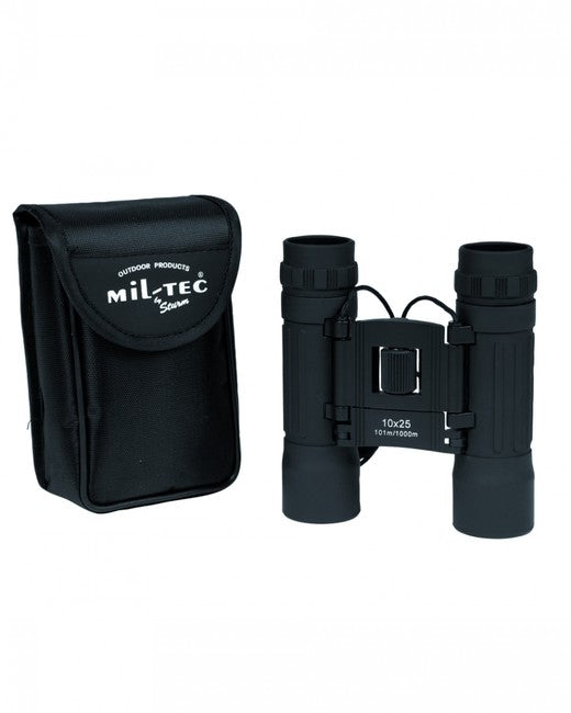 Mil-Tec складний бінокль 10x25, чорний