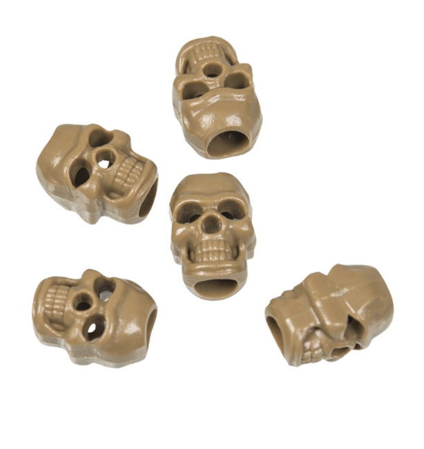 Mil-Tec концевики для шнурка Skull 10 шт., койотовий