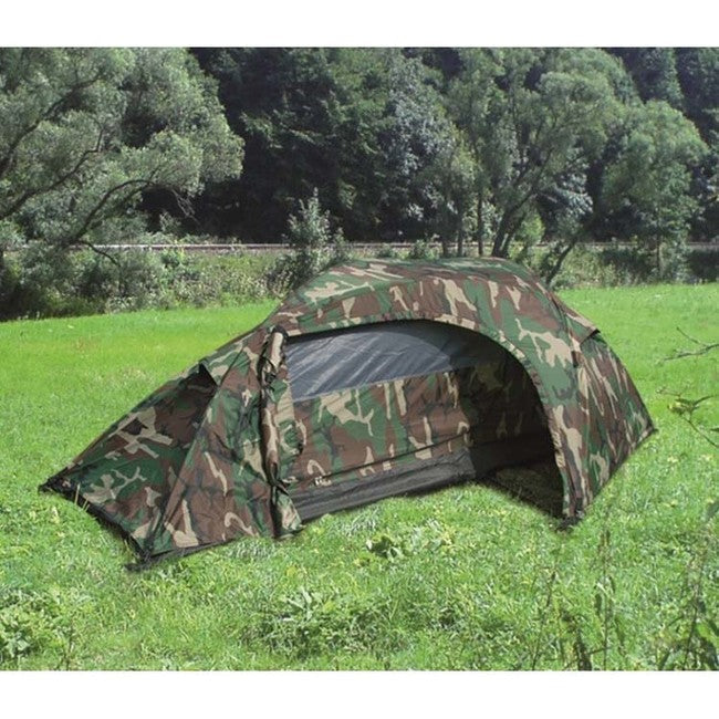 Mil-Tec намет Recom для 1 особи, woodland, 240 x 135 x 85см
