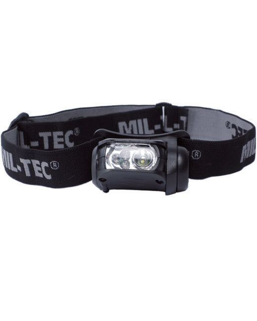 Mil-Tec LED налобний ліхтар, білий / зелений / червоний / синій