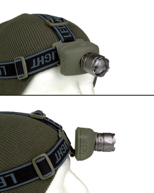 Mil-Tec CREE LED налобний ліхтар, оливковий