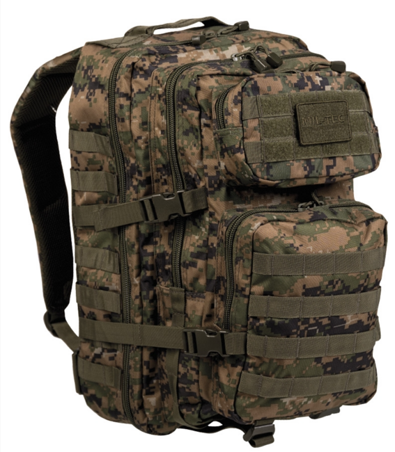 Mil-Tec асальт рюкзак Digital woodland, 36L, Large