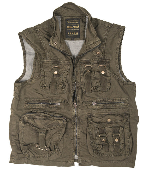Mil-Tec Vintage Survival жилет, оливковий