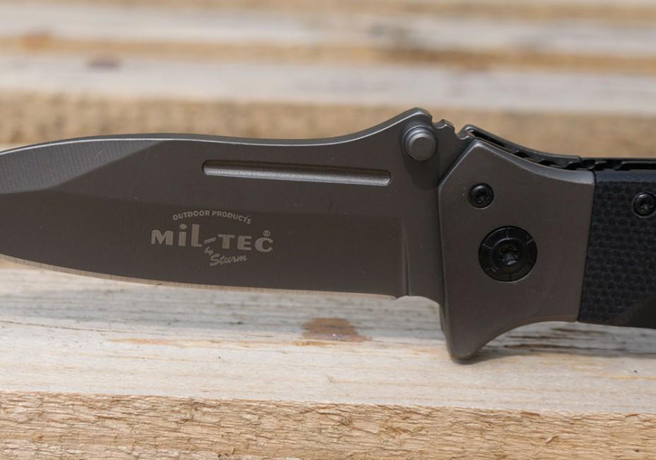 Mil-Tec DA35 складаний ніж Micarta 22см, чорний