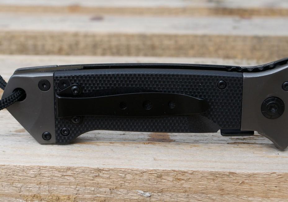 Mil-Tec DA35 складаний ніж Micarta 22см, чорний