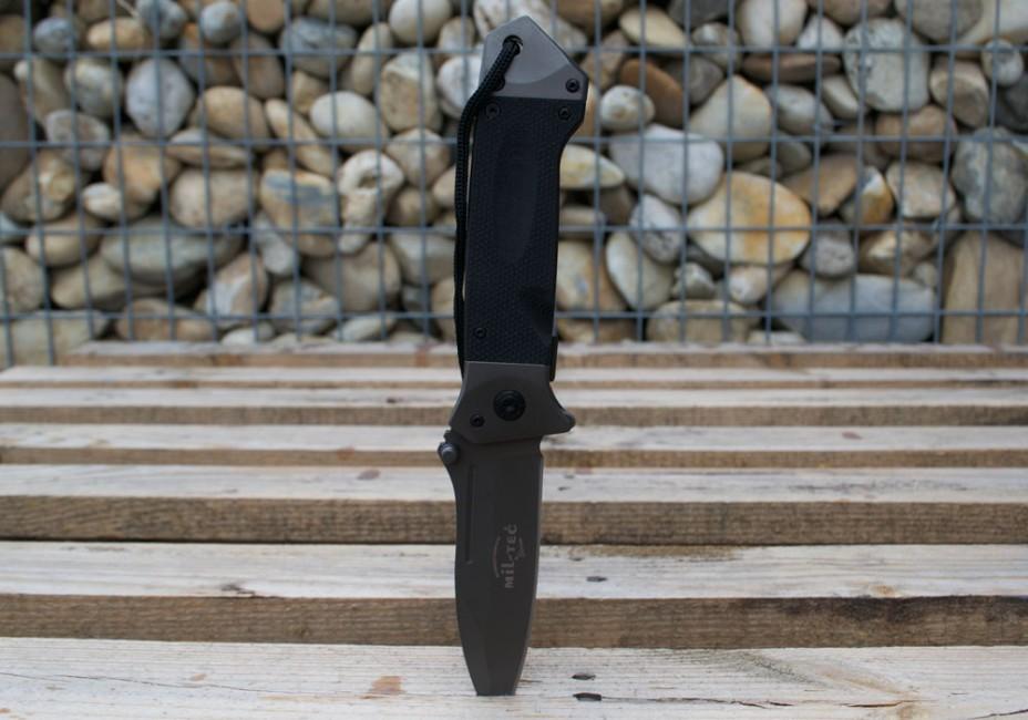 Mil-Tec DA35 складаний ніж Micarta 22см, чорний