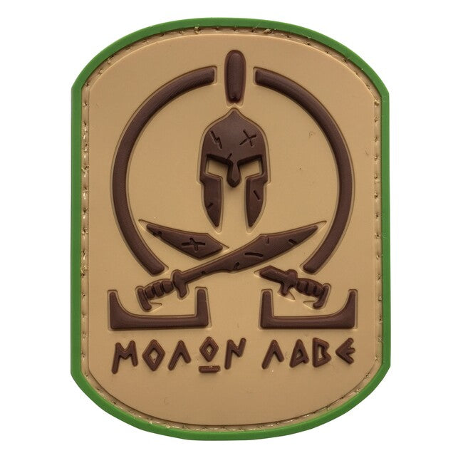 WARAGOD Molon Labe Spartan Battle Worn нашивка PVC Multicam