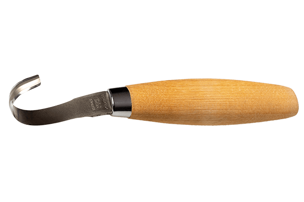 Mora of Sweden Hook Knife 162 ніж для різьблення 5 Knife162, 5 см, березове дерево, шкіряний чохол