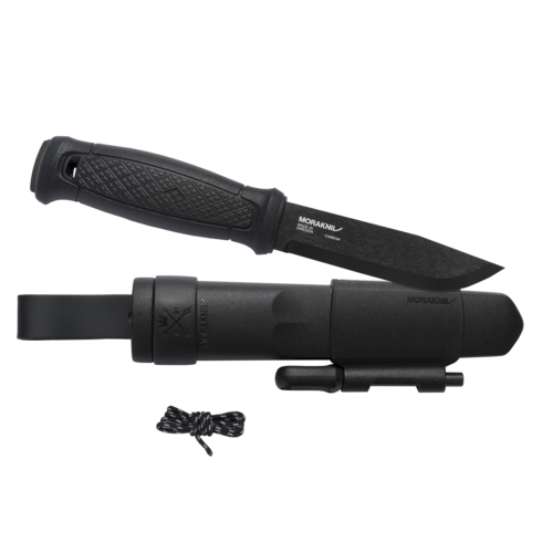 Morakniv Garberg BlackBlade ніж для активного відпочинку з комплектом для виживання, чорний