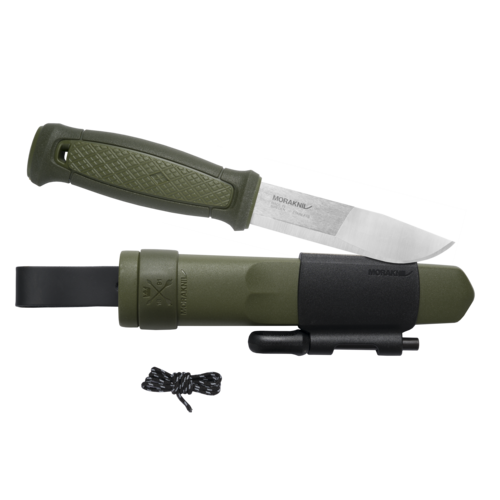 Morakniv Kansbol ніж для кемпінгу з набором для виживання, зелений