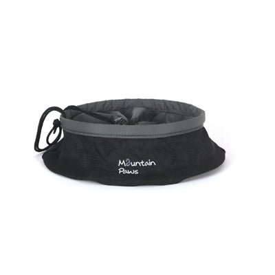 Mountain Paws складна миска для їжі собак, чорна