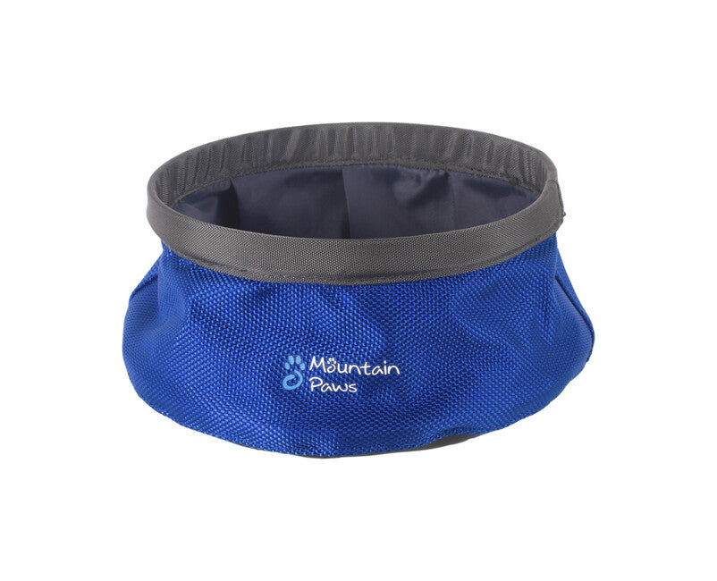 Mountain Paws складна миска для води для собак, синя, S