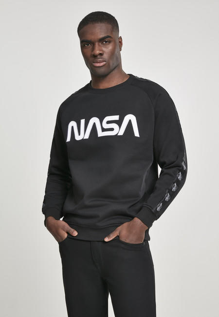 Urban Classics NASA Wormlogo Rocket світшот чоловічий, чорний