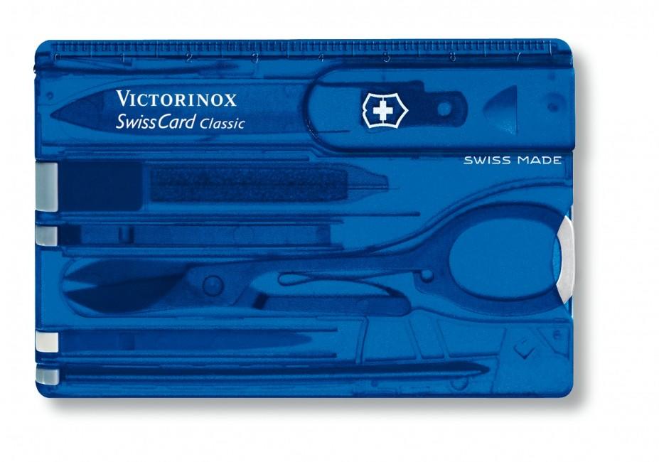 Victorinox SwissCard мультифункціональна карта 10в1, синя