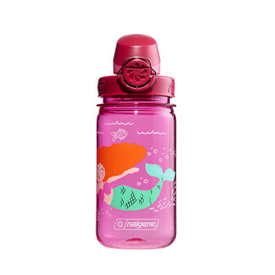 Nalgene Grip-n-Gulp Sustain дитяча пляшка для води, pink mermaid, 0,35 л