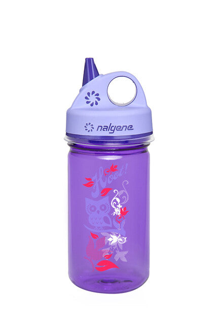 Nalgene Grip-n-Gulp дитяча пляшка Hoot, фіолетова 0,35 л