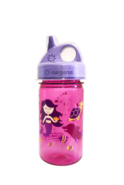 Nalgene Grip-n-Gulp Sustain пляшка дитяча 0,35 л, рожева морська панна