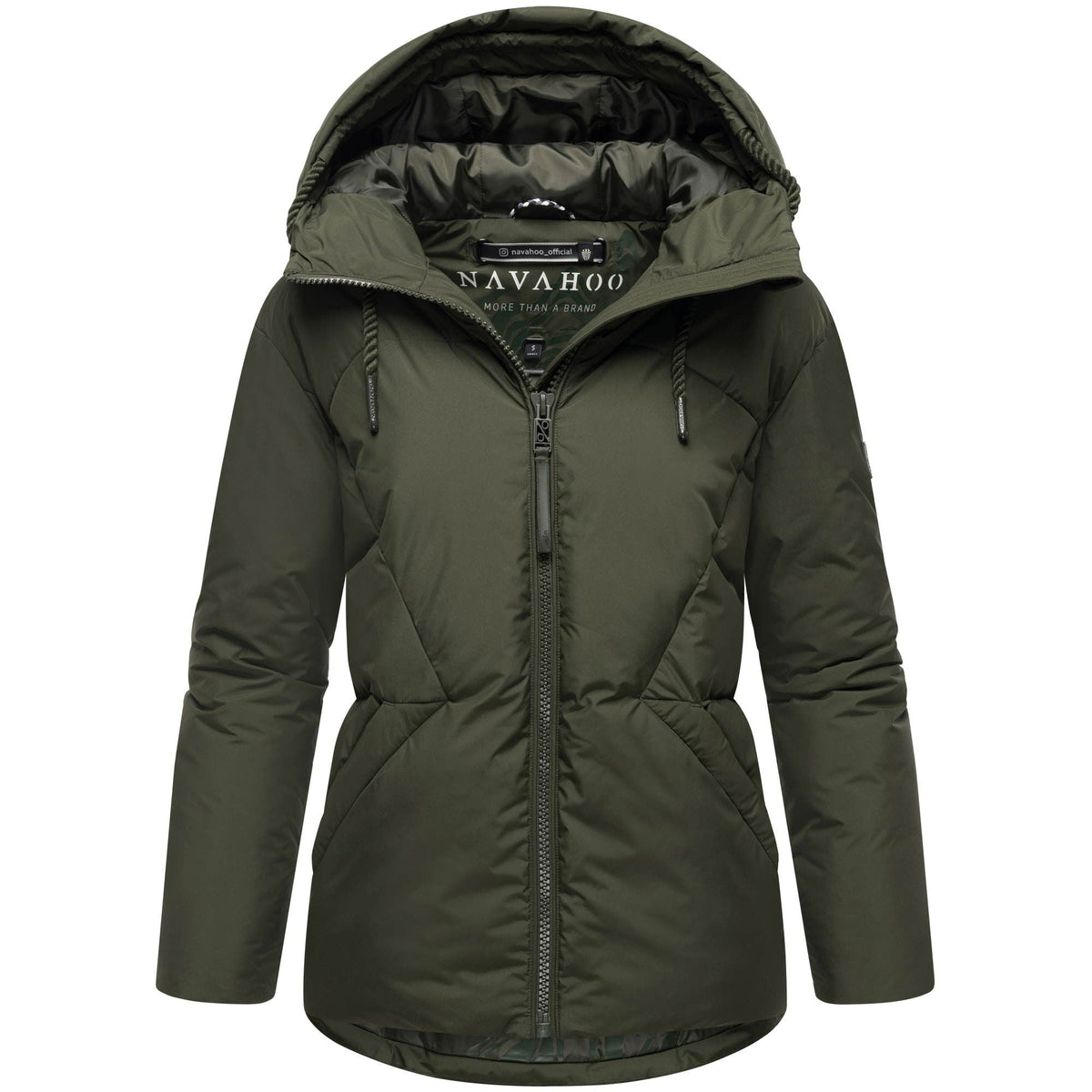 Navahoo Pastellzauber 14 dámska prešívaná bunda, dark olive