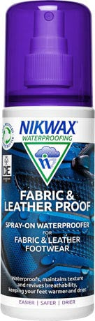 Nikwax Fabric & Leather Proof Spray імпрегнаційний препарат зі губкою в спреї для шкіряного та комбінованого взуття, 125ml