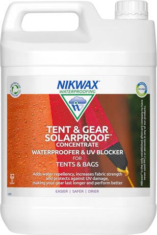 Nikwax Tent & Gear Solar Proof Concentrate водовідштовхувальний засіб для намету та туристичного спорядження концентрований, 5л