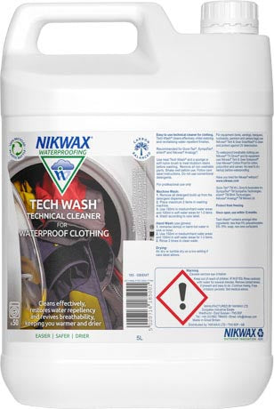 Nikwax Tech Wash мийний засіб для спортивного одягу та синтетичних спальних мішків, 5л