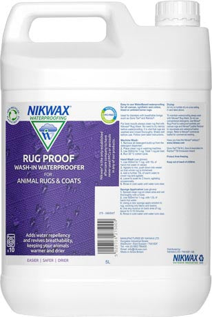 Nikwax Rug Proof спеціальний імпрегнаційний препарат для килимків та ковдр для тварин, 5l