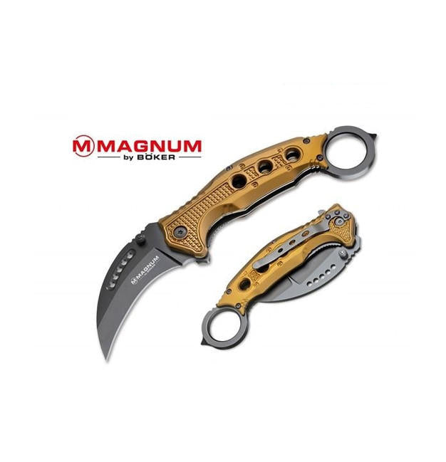 BÖKER® Magnum Black Scorpion карамбітний ніж, золото-бронзовий, 20,5 см