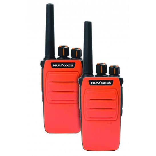 NUM'AXES TLK1054 Walkie Talkie радіостанція, червона