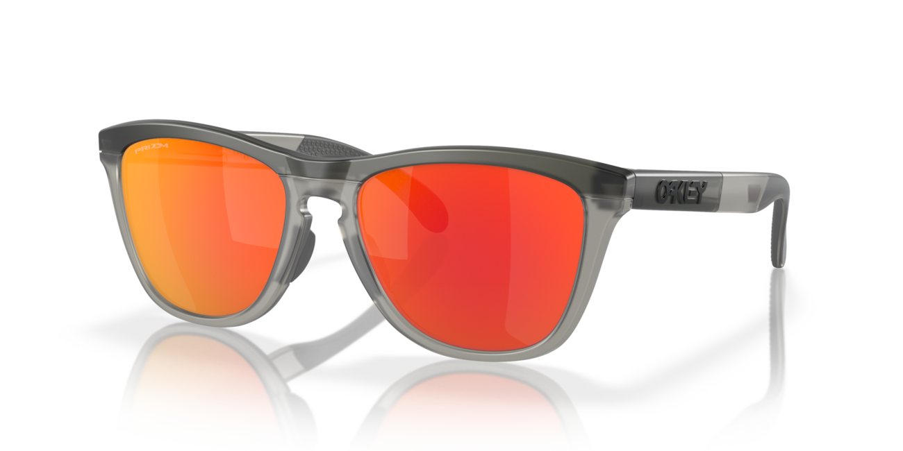 Oakley FROGSKINS RANGE сонячні окуляри з оправою матова сіра/темно-сірий та зі скельцами Prizm Ruby 55