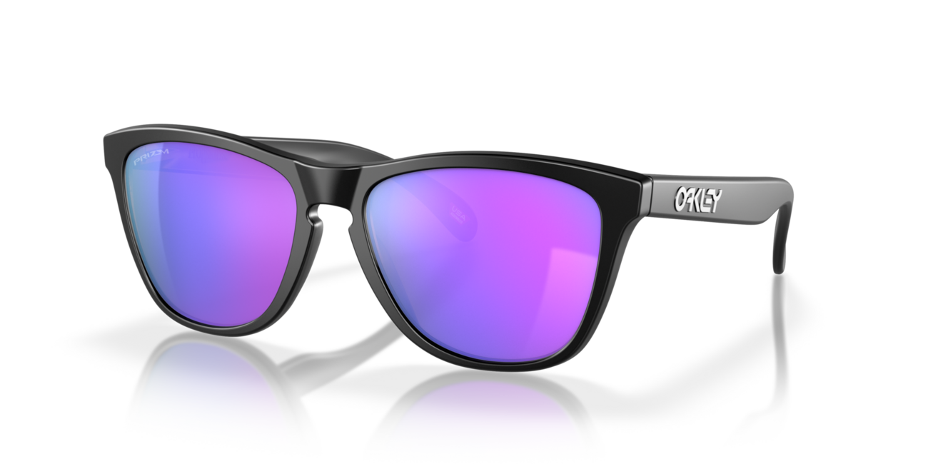 Oakley FROGSKINS сонячні окуляри з оправою matte black та лінзами Prizm Violet, 55