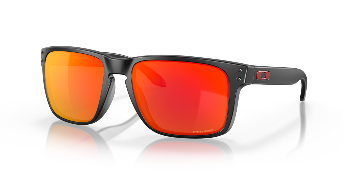Oakley HOLBROOK XL сонячні окуляри з оправою Matte Black та лінзами Prizm Ruby, 59