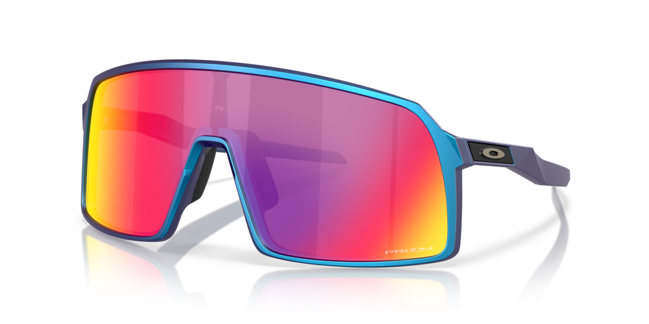 Oakley SUTRO сонячні окуляри з оправою матово-блакитна/синя з ефектом переливу та лінзами Prizm Road, сталеві