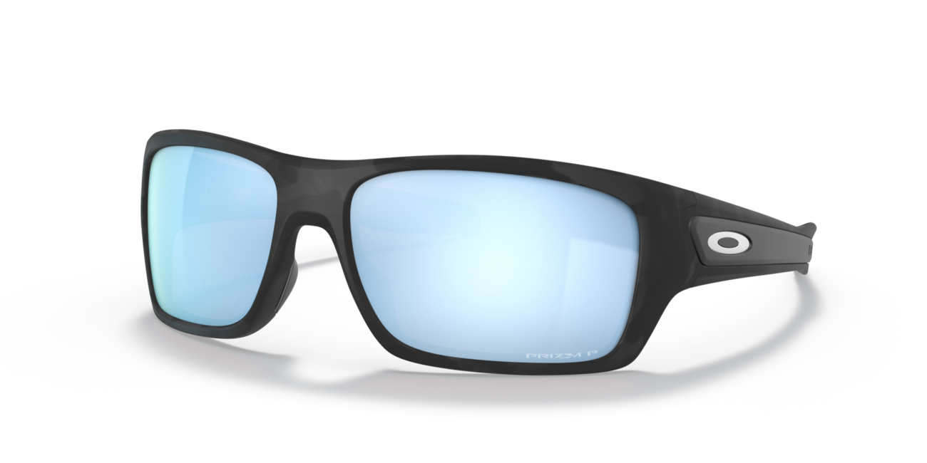 Oakley TURBINE сонячні окуляри з оправою Matte Black Camo і лінзами Prizm Deep Water Polar, 65