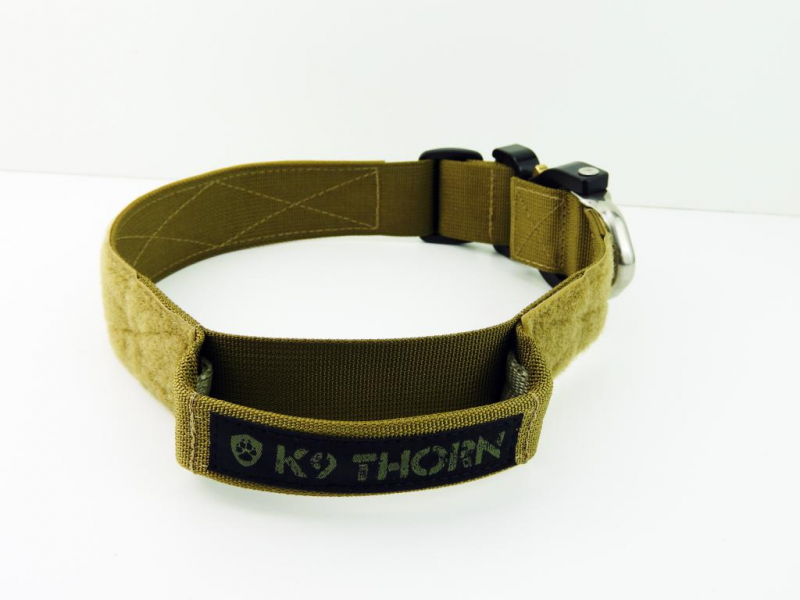 K9 Thorn Cobra-Echo ошийник з ручкою 38 мм, оливковий