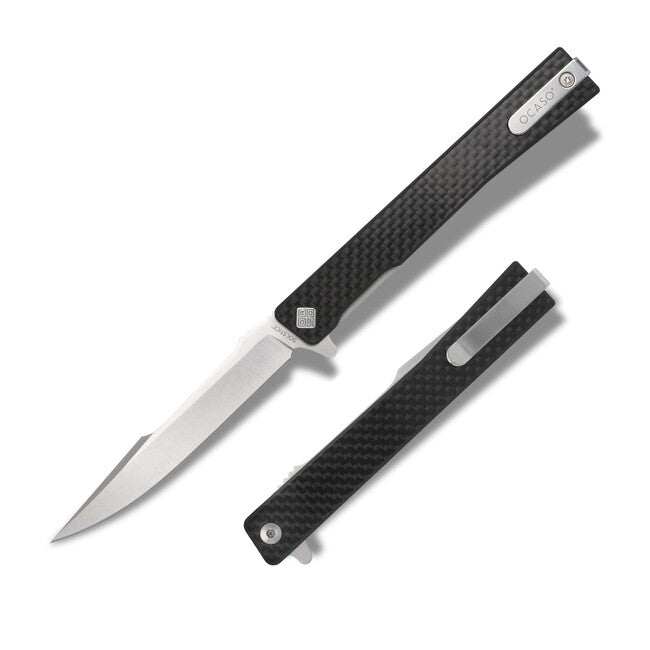 OCASO Solstice складний ніж Carbon Fiber + Satin / Harpoon