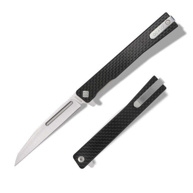 OCASO Solstice складаний ніж Carbon Fiber + Satin / Wharncliffe