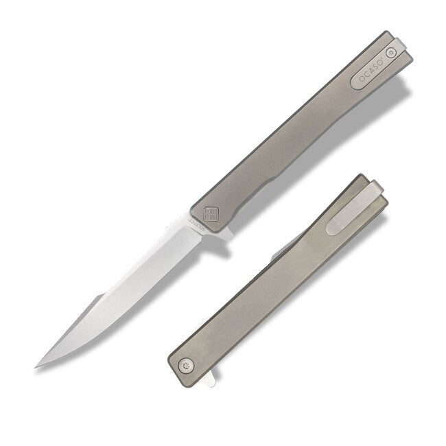 OCASO Solstice складаний ніж Titanium + Satin / Harpoon