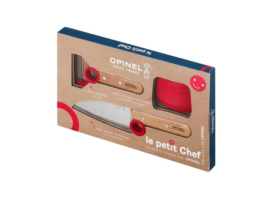 Opinel Le Petit Chef кухнярський набір дитячий, червоний