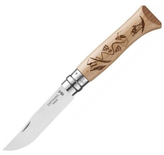 Opinel N°08 складаний ніж Gravure Sport Ski