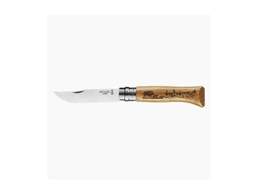 Opinel Animalia 2019 складаний ніж із мотивом дикого кабана VRI N°08 Inox