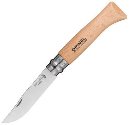 Opinel VRI N°08 zatvárací nôž Inox blister, hnedá