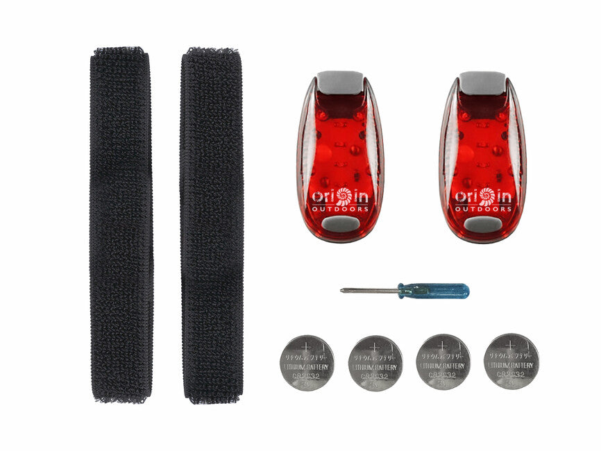 Origin Outdoors LED Clip Light, червона, 2 шт.