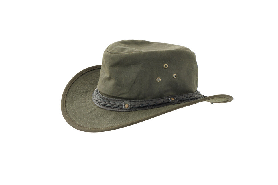 Origin Outdoors Ranger олійна шкіряна шапка, оливкова