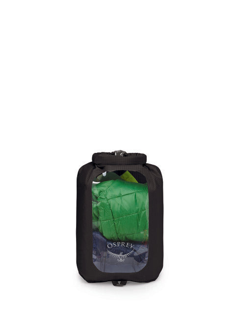 OSPREY DRY SACK 12 водонепроникний мішок з вікном, чорний