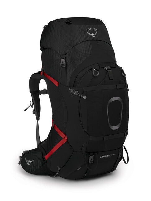 Osprey Aether Plus 70 туристичний рюкзак, чорний