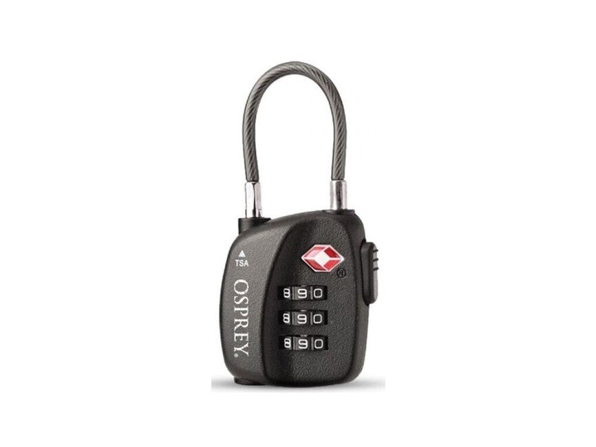 OSPREY TSA 3 DIAL CABLE LOCK замок, чорний