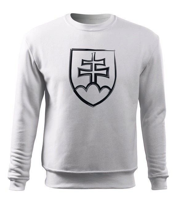 DRAGOWA Slovak знак світшот чоловічий 300g/m2, білий